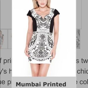 Black and white dress